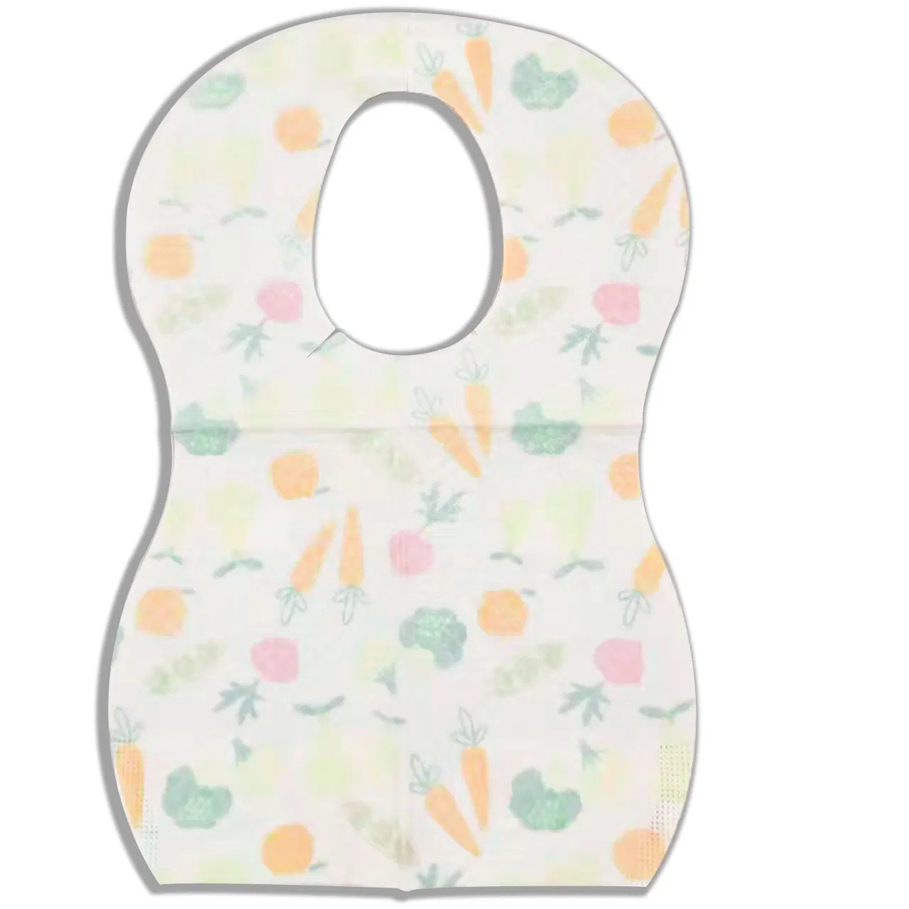 10PCS/Bag Mixed Patterns Biodegradable Printed Apron Disposable Baby Bibs