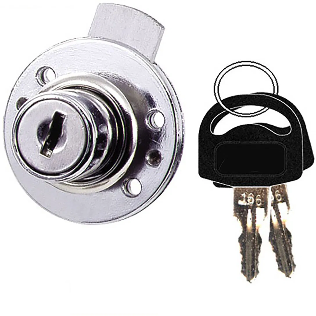 Zinc Alloy Round Shape Drawer Lock, Round Cupboard Lock