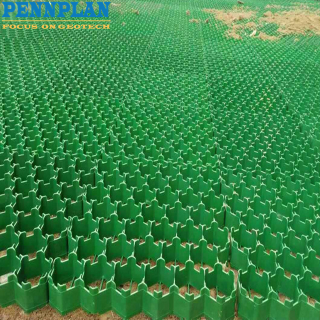 Grass Grid Gravel Grid Lawn Paver Black Green for Paddock Floors Easy Construction Parking Lot