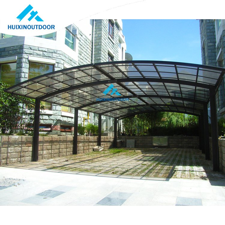 Blue Roofing Polycarbonate Sun-System Garage Car Outside Child Cantilever High Quality Folding Carport