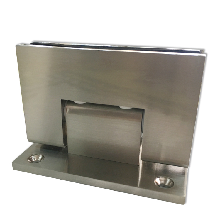 Brushed Nickel Wall Mount Full Back Plate Standard Hinge Wholesale Shower Room Accessory