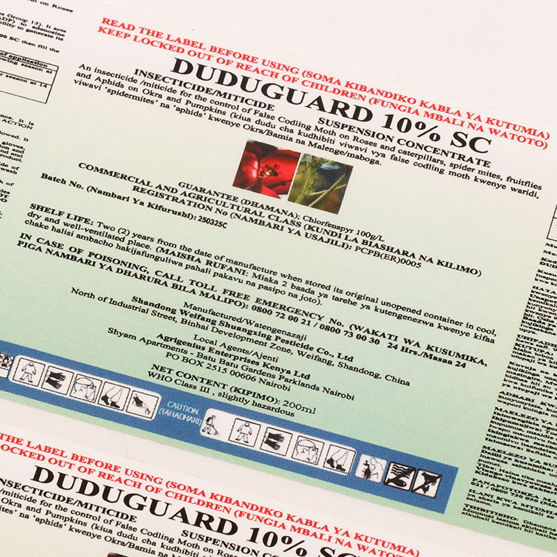 High Visibility Pesticide Labels Display Hazard Signals Clearly