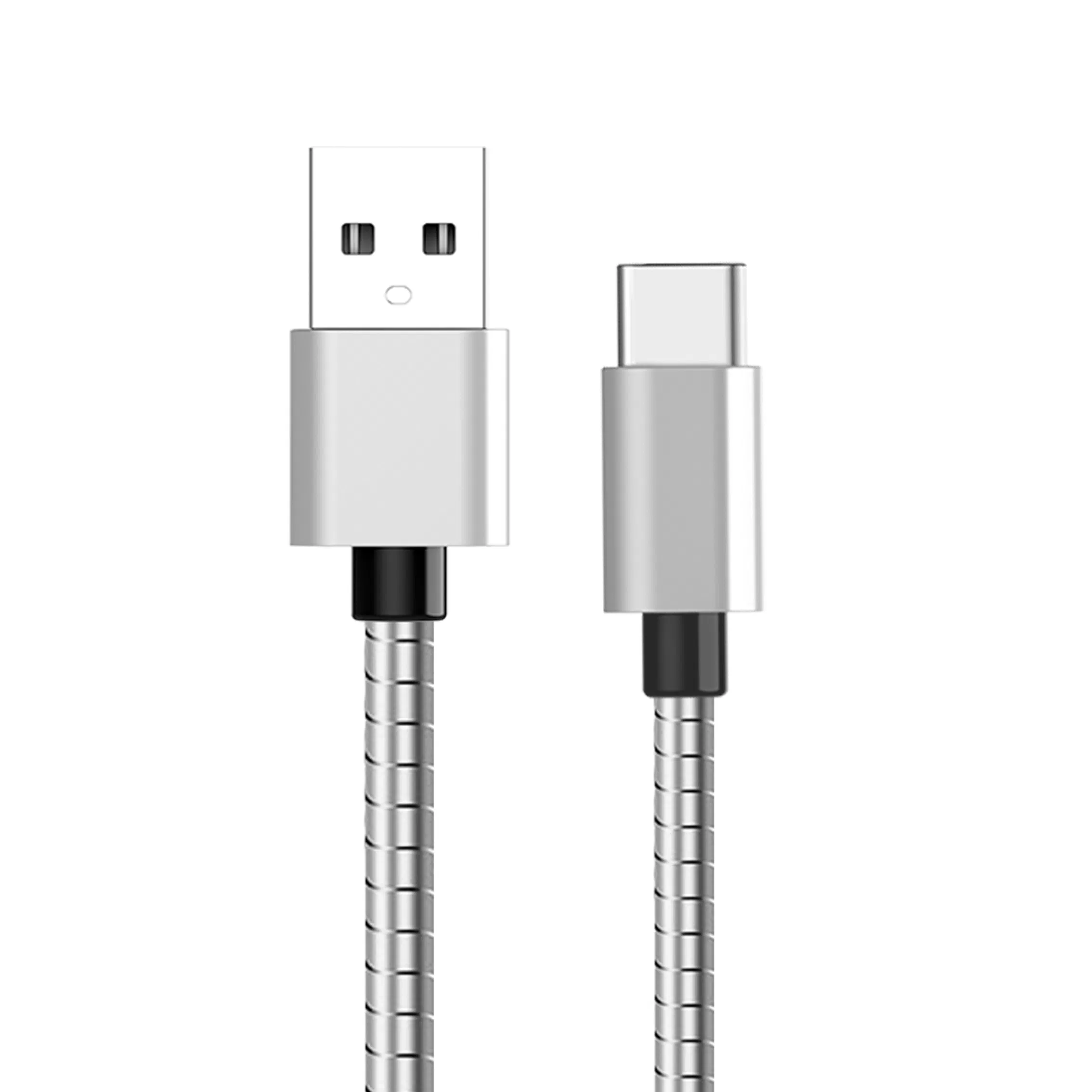 Кабель USB-C для быстрой зарядки, металлическая оплетка