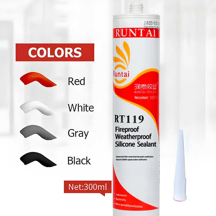 Premium Fireproof Silicone Sealant for Antibacterial Glass Use