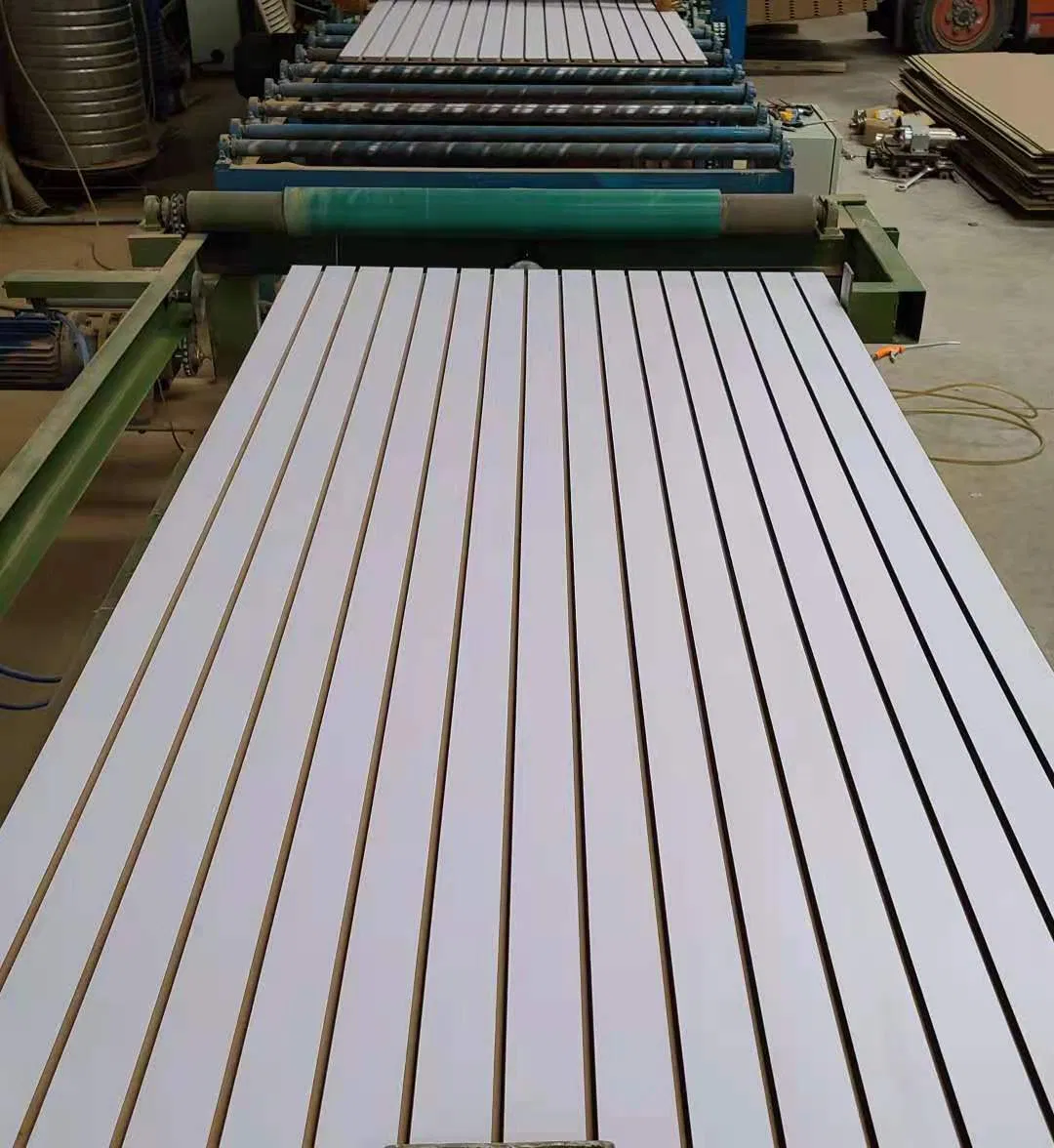 Decorative Grooved 15mm 17mm 18mm MDF Slot Board Slatwall Panels 1220X1220mm 1220X2440mm