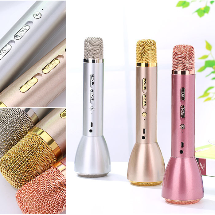 2600mAh Wireless Bluetooth KTV Microphone and High Quality Speaker