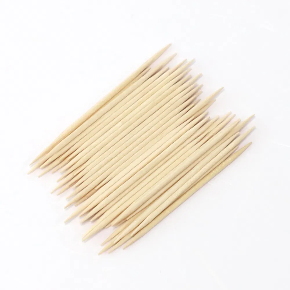 Disposable Wooden Toothpicks Round Natural Wooden Bamboo Tooth Picks for Teeth Appetizers and Cocktail Food Grade