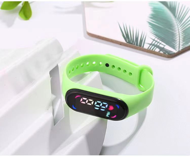 Cross-Border Fashion LED Digital Watch Color Screen Watch Couple Watch Luminous Watch