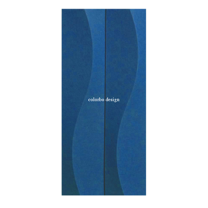 Quadrate Wave Pattern Acoustic Wall Panels for Sound Absorption and Decoration