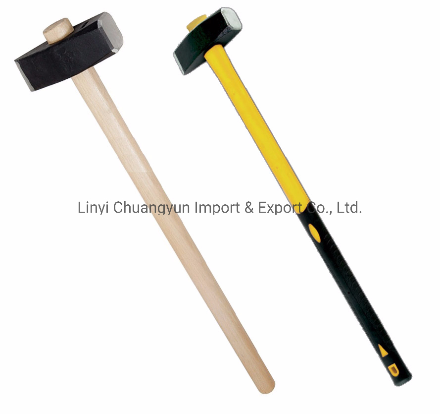 1.0kg 1.5kg 2.0kg Stoning Hammer Professional Wood Handle Stone Hammer for Masonry Break Stone