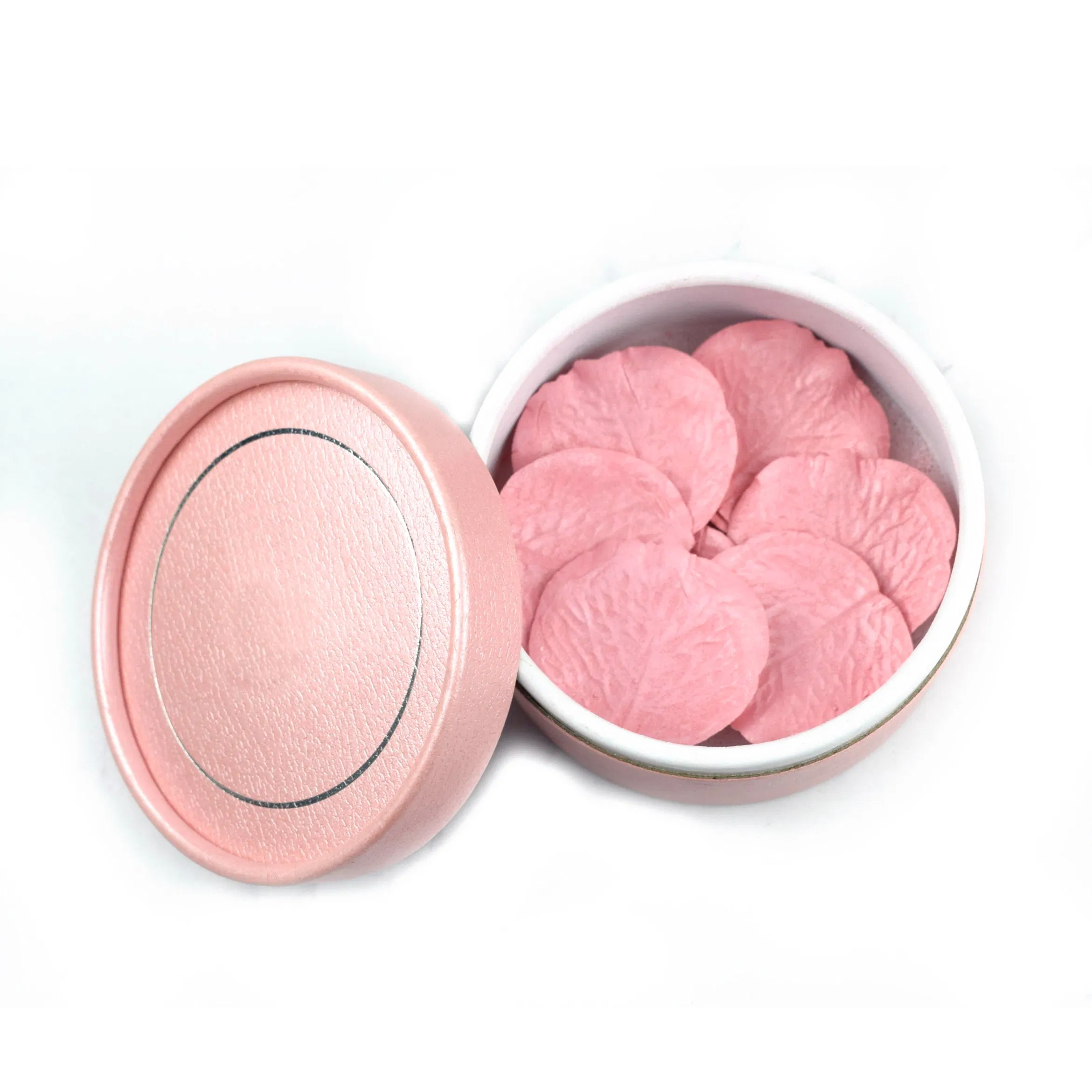 OEM Petal Shape Private Label Makeup Product Pretty Petal Pastel Rose Pink Blush