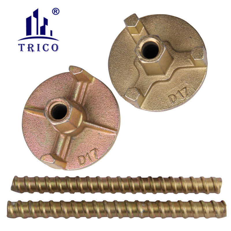 Formwork Tie Rod System Accessories D15 Steel Tie Rod Wing Nut