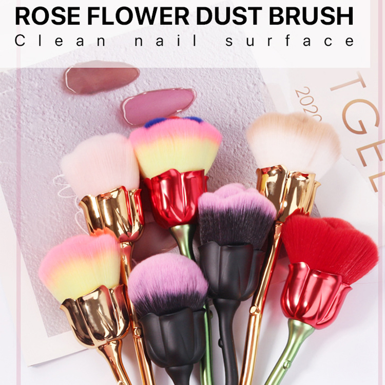 1PCS Rose Flower Shape Makeup Brush Set Women Powder Foundation Brushes Luxury Blush Make up Brush