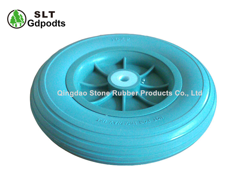 10X2.5 PU Tire for Wheelchair Front Wheel Cart Wheel