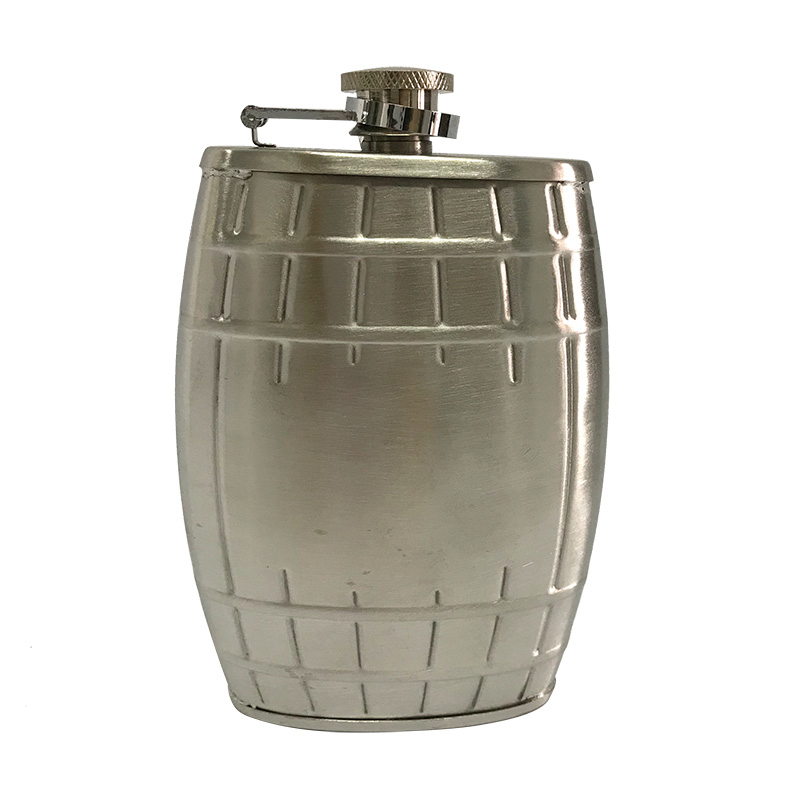 High Quality Metal Lid Food Grade Stainless Steel 304 Hip Flask with 8oz Capacity for North British Belvedere