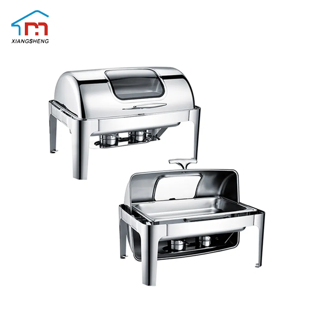 Xiangsheng Roll Top Stainless Steel Chafer Dish Restaurant Catering Set for Sale