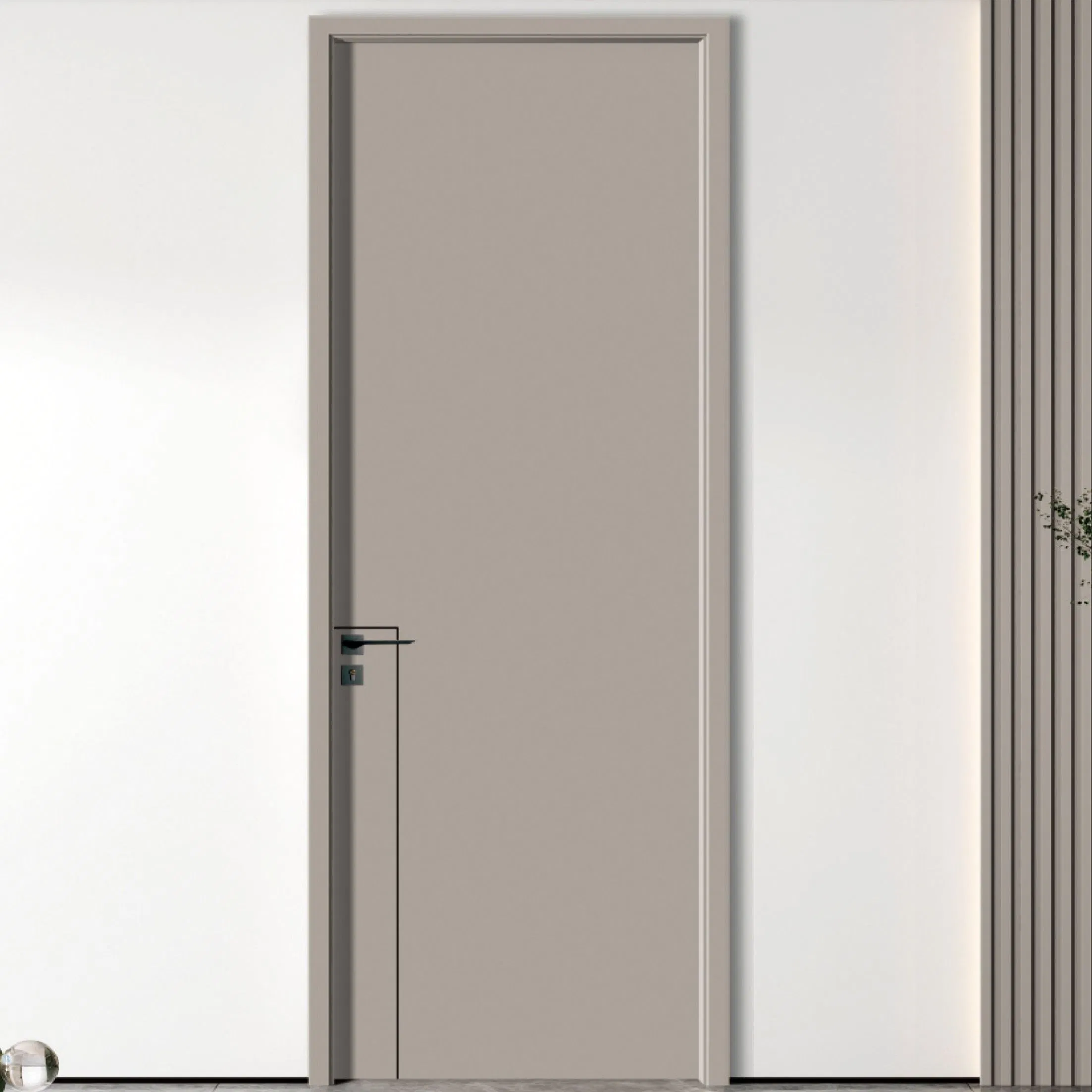 21. Custom Premium Elegant Interior Wooden PVC Security WPC Door Solid Wood Entrance for Luxury Brand Homes Boutiques