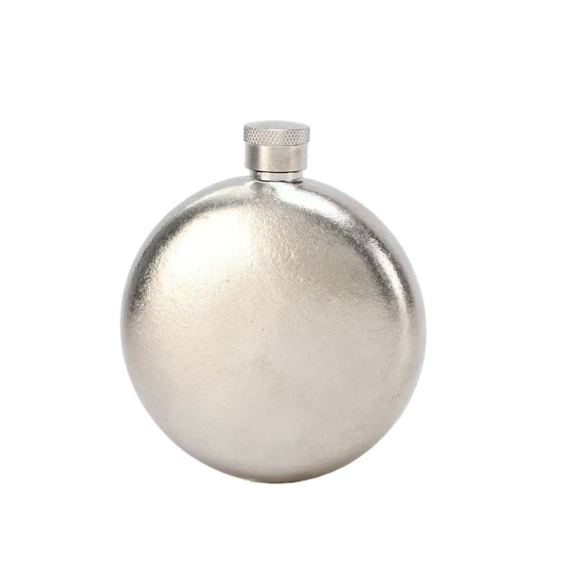 Pure Titanium Flagon 130ml/170ml Portable Whiskey Wine Bottle Metal Wine Flask