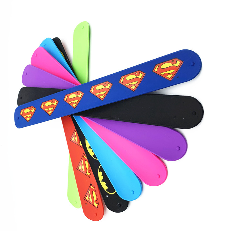 Waterproof Interchangeable Colorful Silicone Rubber Slap Watch Strap