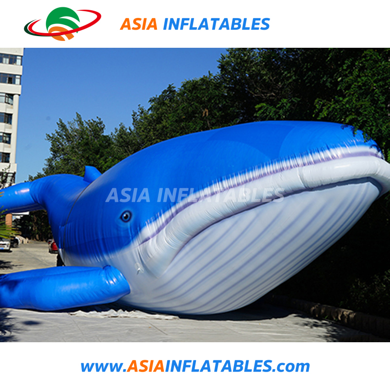 New Style Outdoors Parade Inflatable 6m Walking Whale with LED Lights