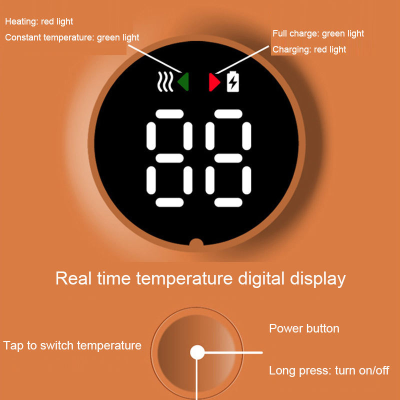 6000mAh Portable Rechargeable USB Travel Milk Warmer Heated Baby Bottle 18W