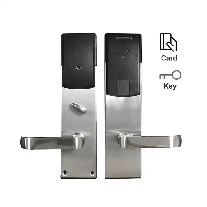 New Design Stainless Steel Silver Gold RFID Key Card Hotel Door Lock