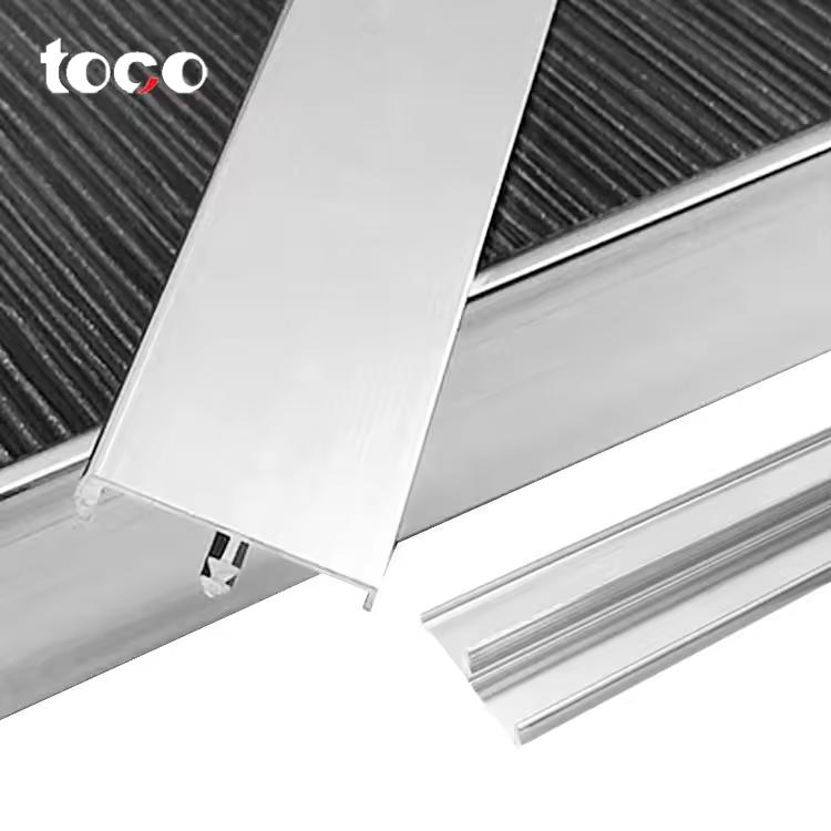 Elegant Aluminum Furniture Corner Profile Metal Flooring Tile Edge Trim