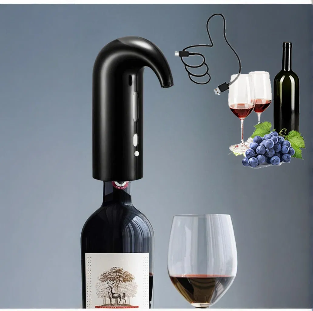Reusable Rechargeable Battery Operated Stainless Steel Electric Wine Aerator Pourer for Belle Glos Wines Ben Marco