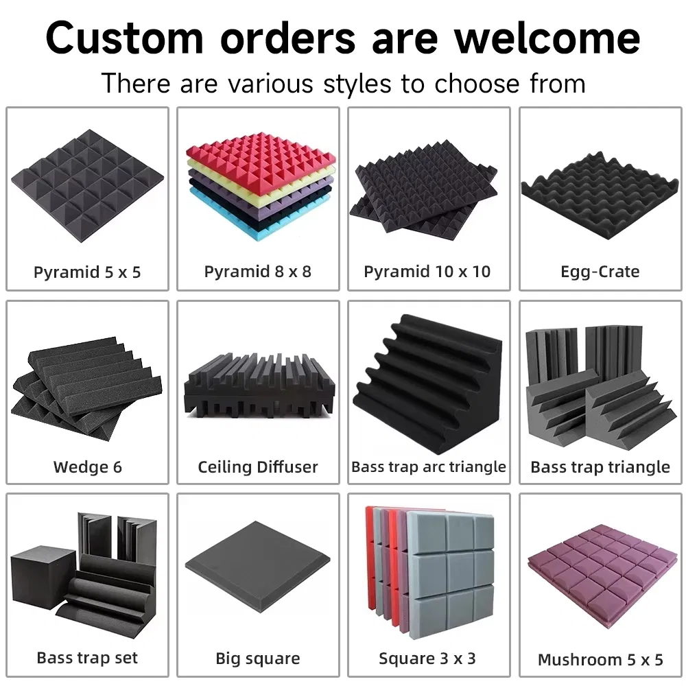 Modern 3D Mosaic Art PU Acoustic Diffuser Foam Panel Background Wall for Interior Studio Hotel Graphic Design Sound Absorbing