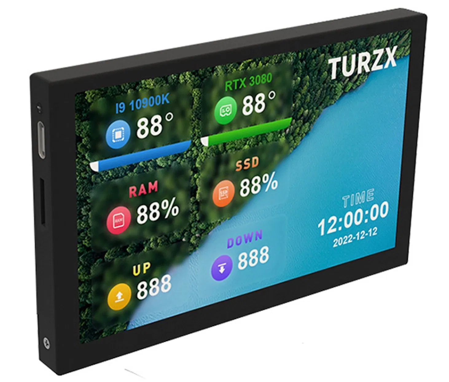 China LCD Machine Monitor 5 Inch Secondary Screen LCD Display for PC Machine Monitor Accessories