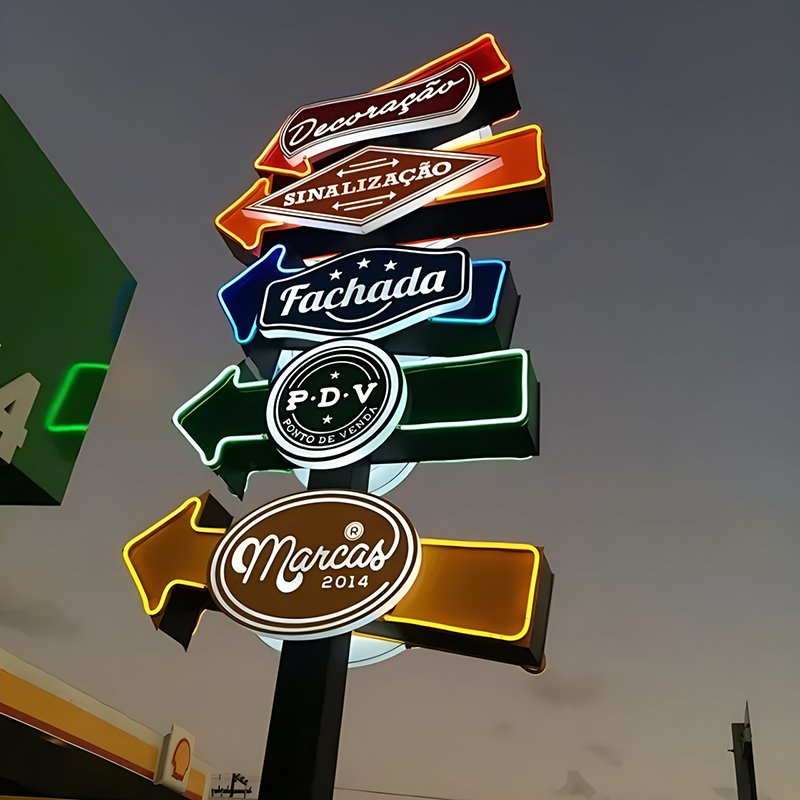 Factory Shop Mall Sign Ezd Billboard Wayfinding Directional Boards Signage