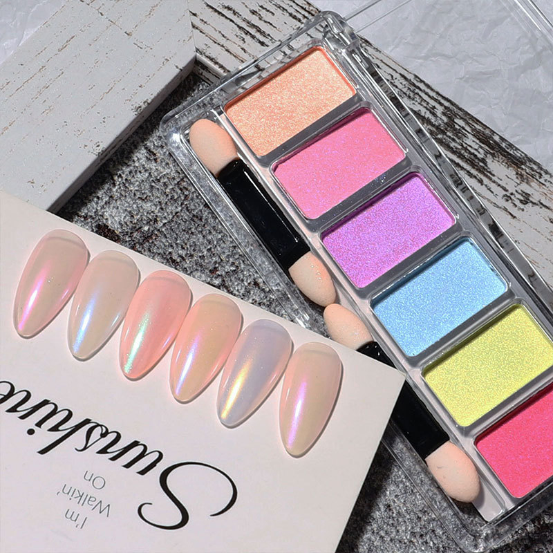 Aurora Powder Nail Pigment Solid Magic Mirror Powder Set