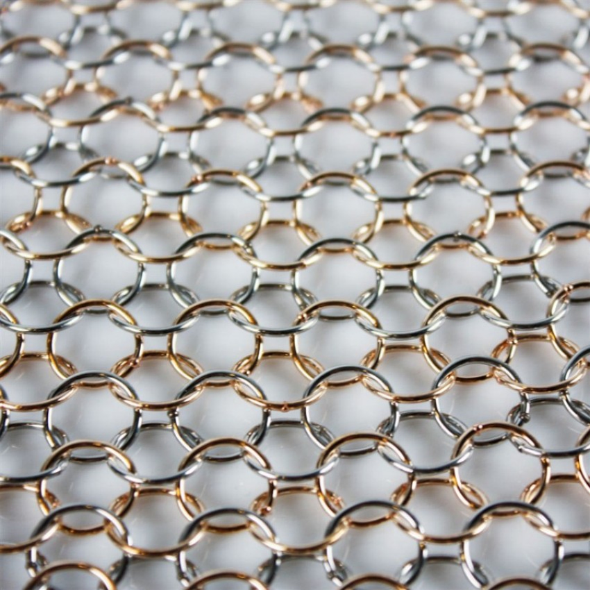 High Quality Stainless Steel 304 Chainmail Ring Curtains 0.8mm/7mm Metal Decorative Mesh Metal Ring Curtain for Hotel
