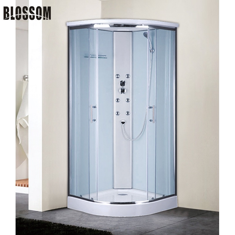 Wholesale High Tray Bath Shower Cabin with Acid Glass Door