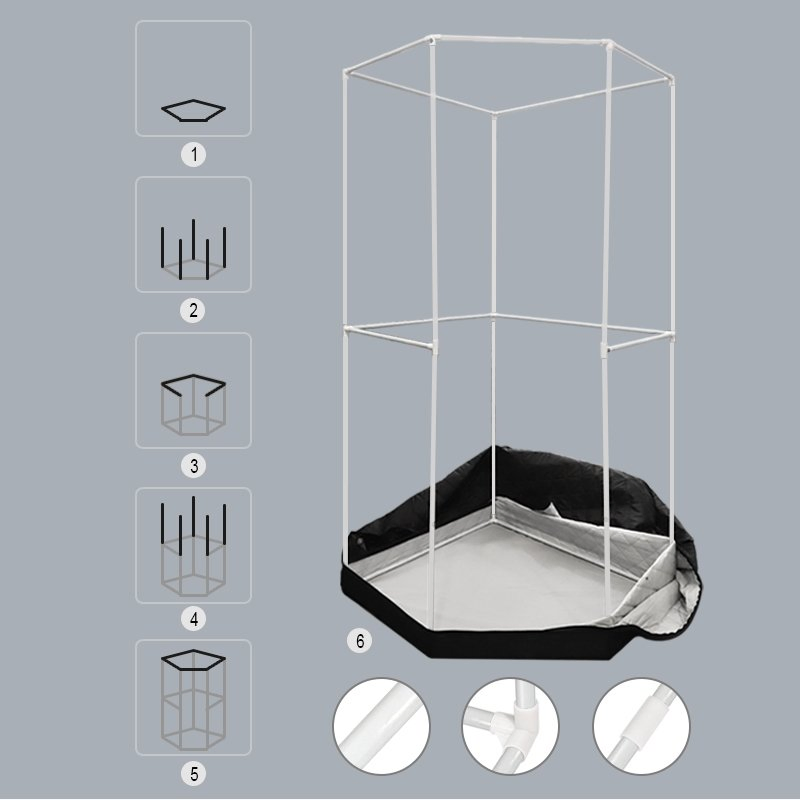 Raysen Pentagon Portable Steam Sauna Tent 3.6L Indoor Home Sauna