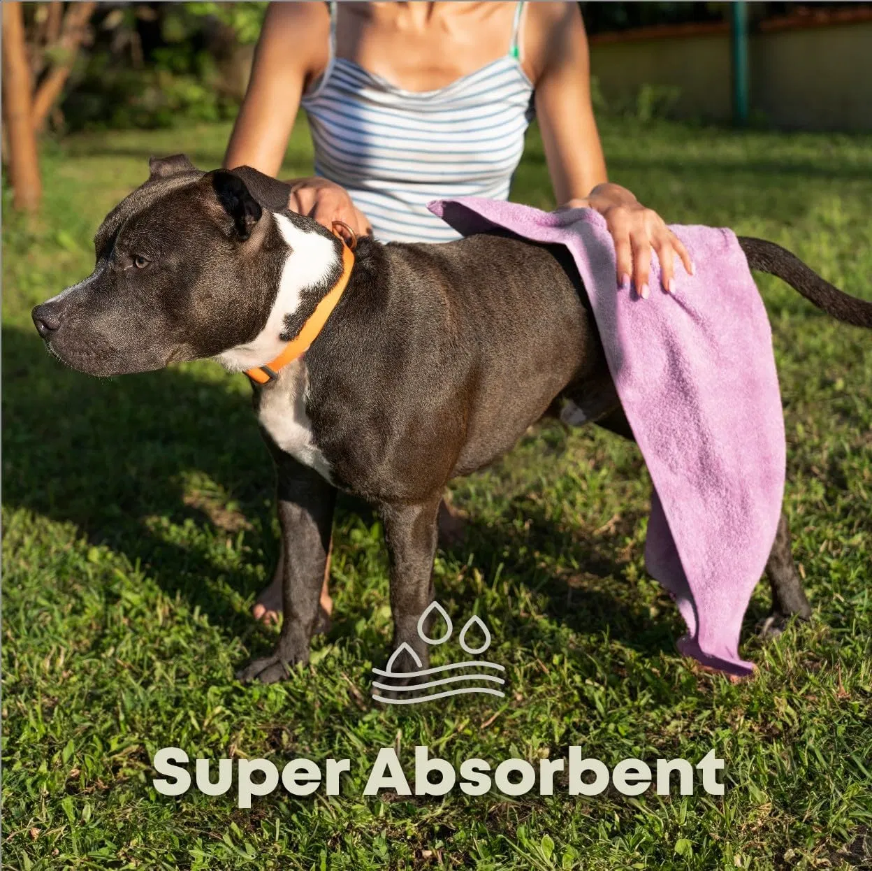 Wholesale Custom Super Soft Microfiber Pet Towel Quick Dry with Cartoon Logo for Dogs and Cats Grooming Towel