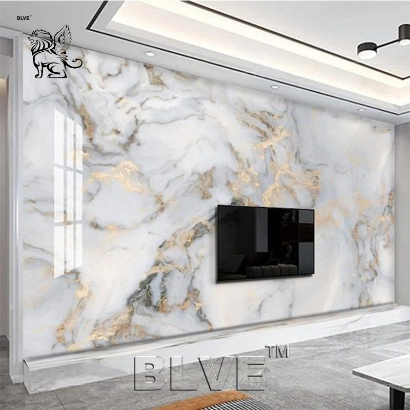 Living Room Luxury Decoration Blue White Marble Panel Slab Factory Price
