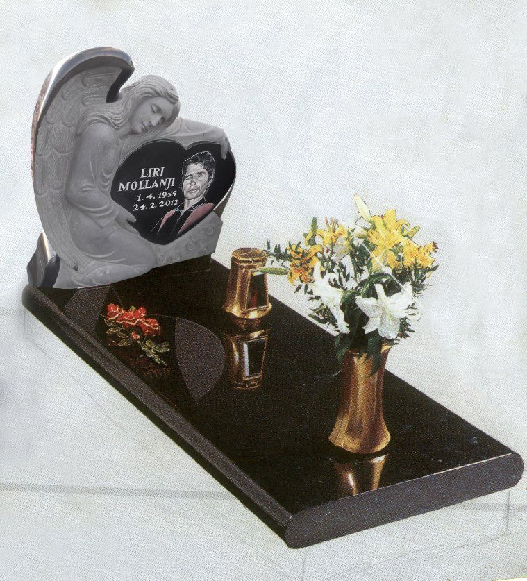 American Natural Stone Granite Monument Double Single Headstone
