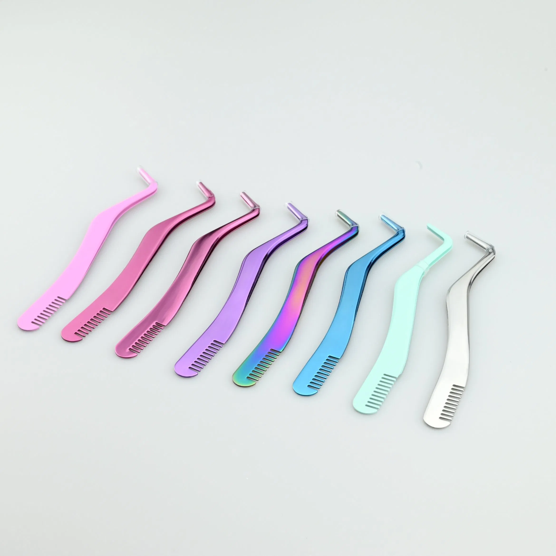 Mt Lashes Wholesale Cluster Lashes Applicator OEM Eyelash Extension Tweezers Clips