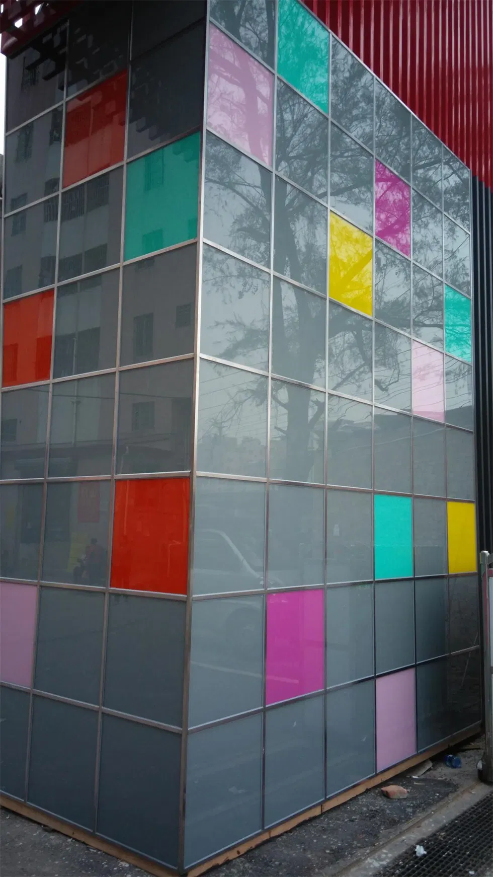 4mm 5mm 6mm Painted Acid Etched Glass for Home Decoration