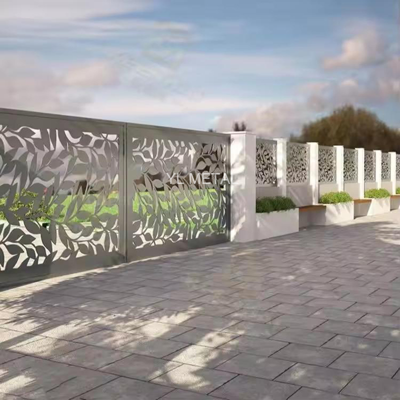 Y L Laser Cut Plate Panels Garden Aluminum Railing Balustrades Balcony Staircase