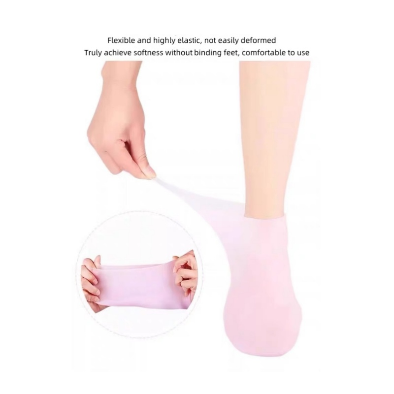 Silicone Moisturizing Socks Soften Dry Feet, Rough Skin, Anti-Skid Aloe Socks Are Suitable for Dry Feet, Women Soften Calluses, SPA Silicone Socks
