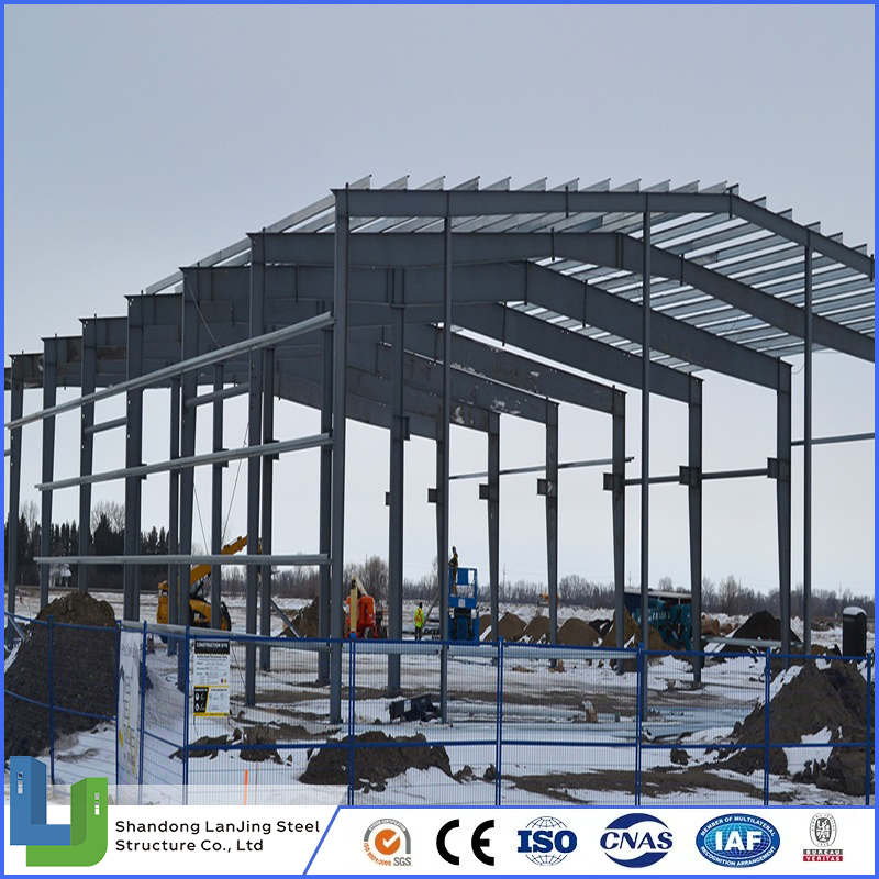 Light Structural Steel Fabrication Building Construction with Q235B or Q345b Steel Columns