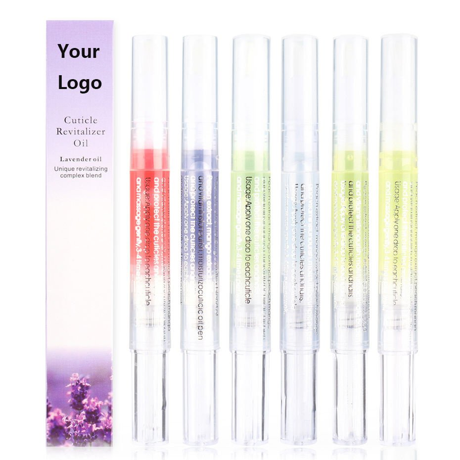 Christmas Gift Organic Nail Scented Cuticle Oil Pen 12 Flavors Nair Care Cuticle Repair Natural Dry Flowers Packaged in Bottle