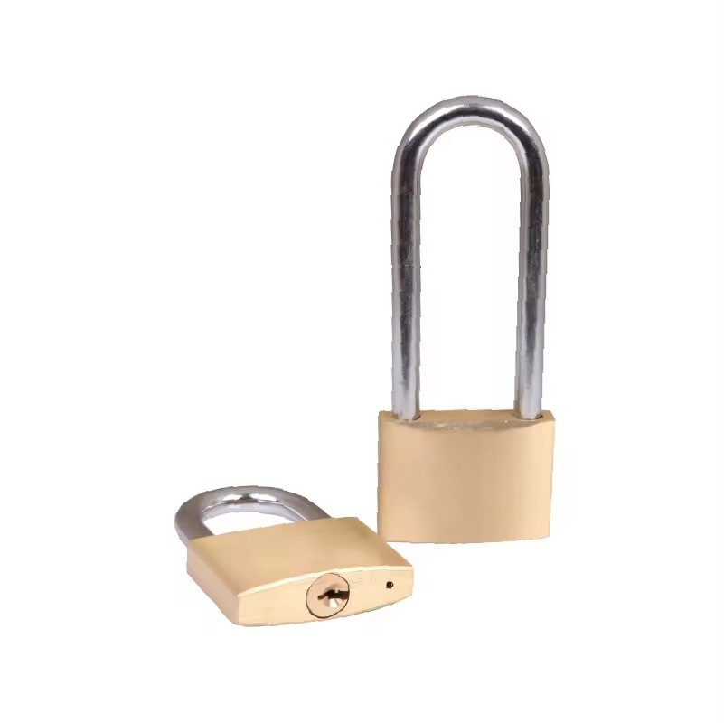High Quality Long Shackle Brass Pad Lock Safety Padlock