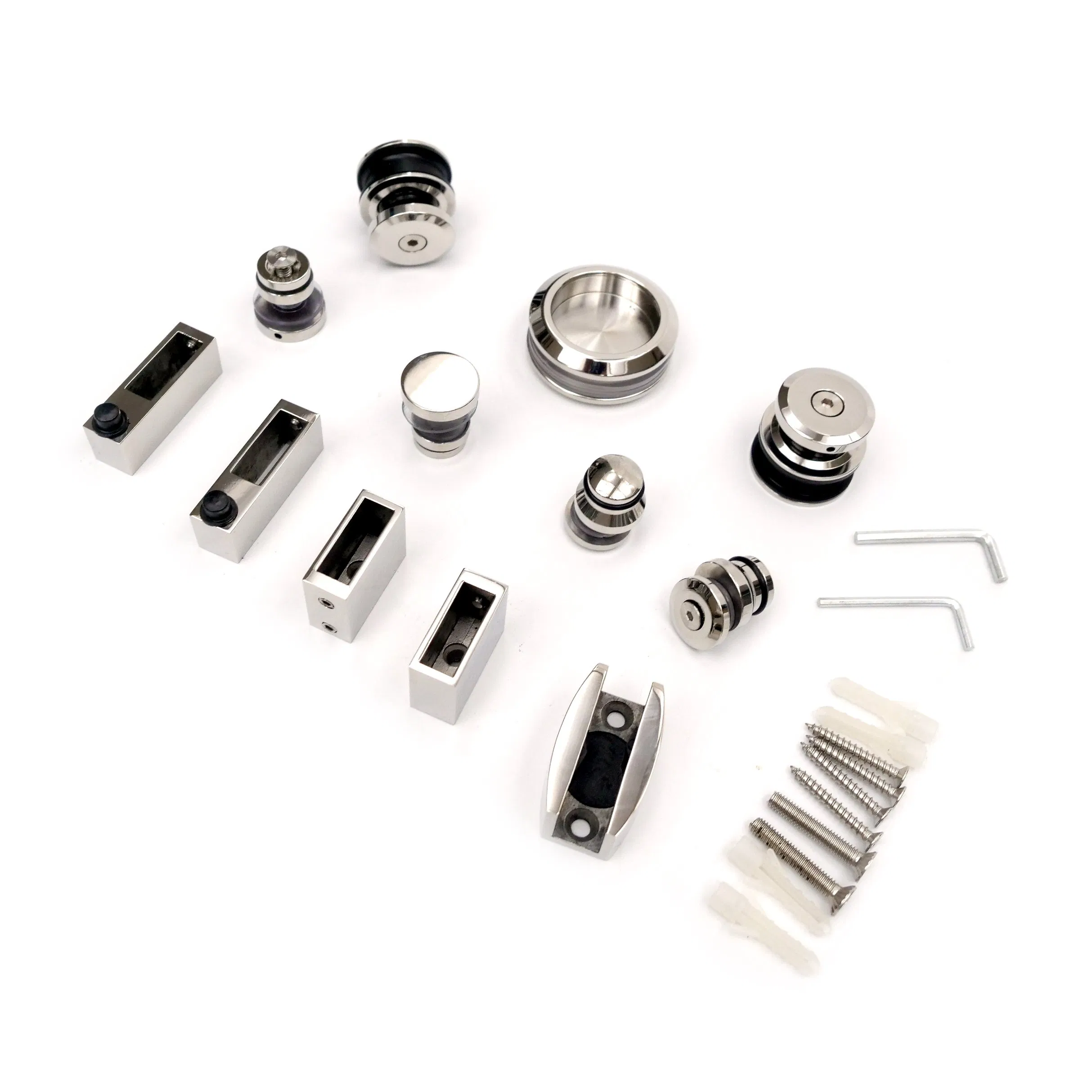 Heavy Duty SS304 Luxury Slider Shower Door Sliding Door Kit with Track