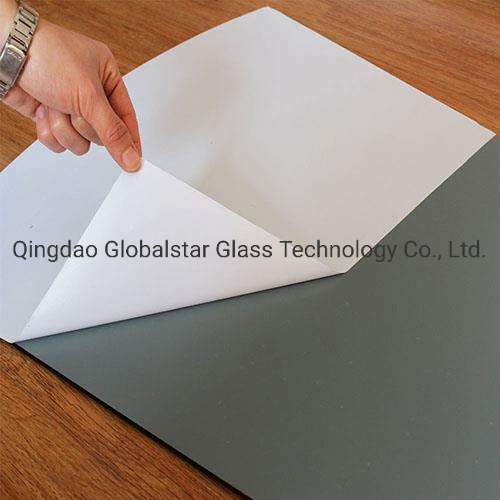 4mm 5mm 6mm Cat I/Cat II Silver Aluminum Mirror Glass with Smooth Back Film/Smooth Vinyl Back Mirror