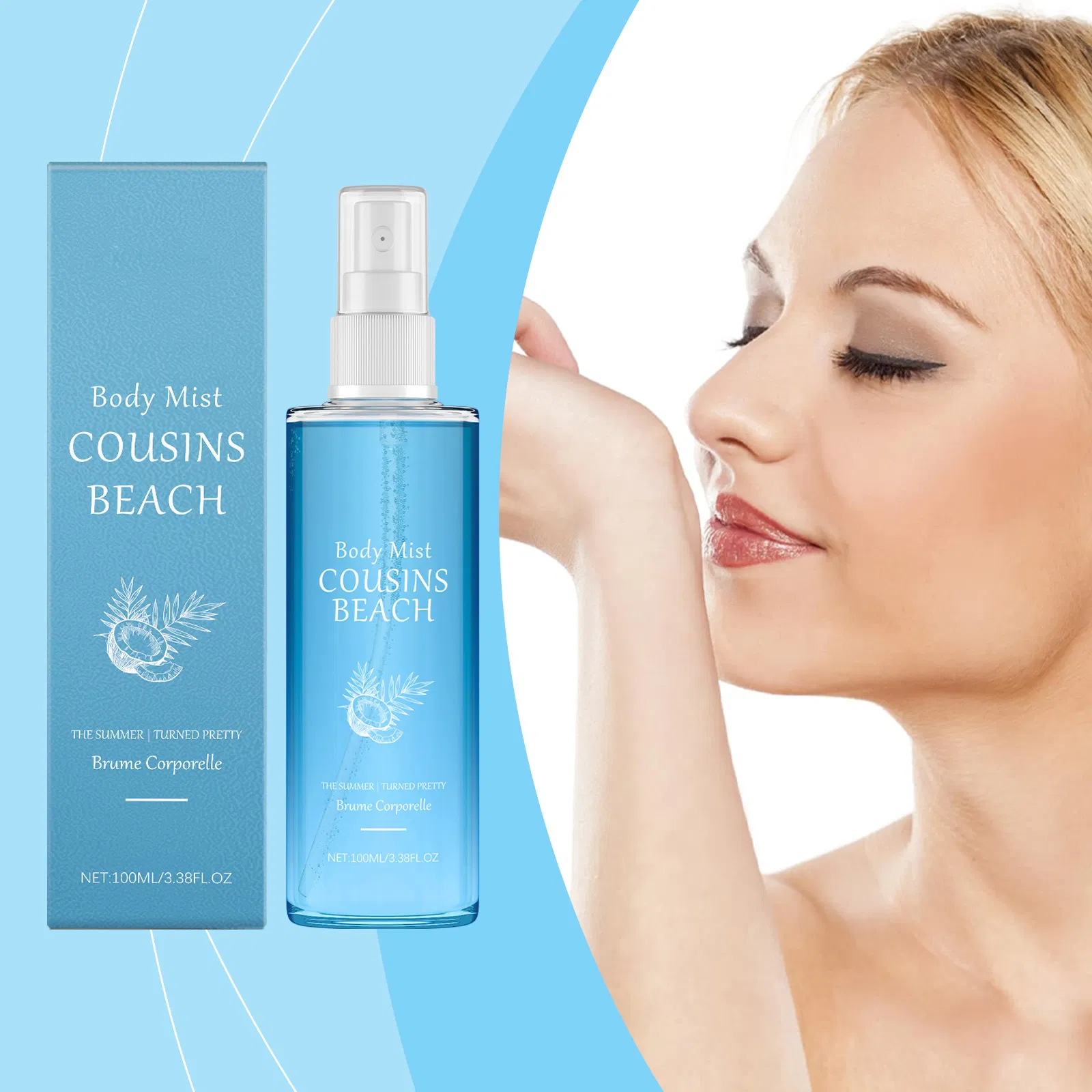 Factory Wholesale Luxury Fresh Fragrance Non-Greasy Long Lasting Body Mist Moisturizing Body Spray