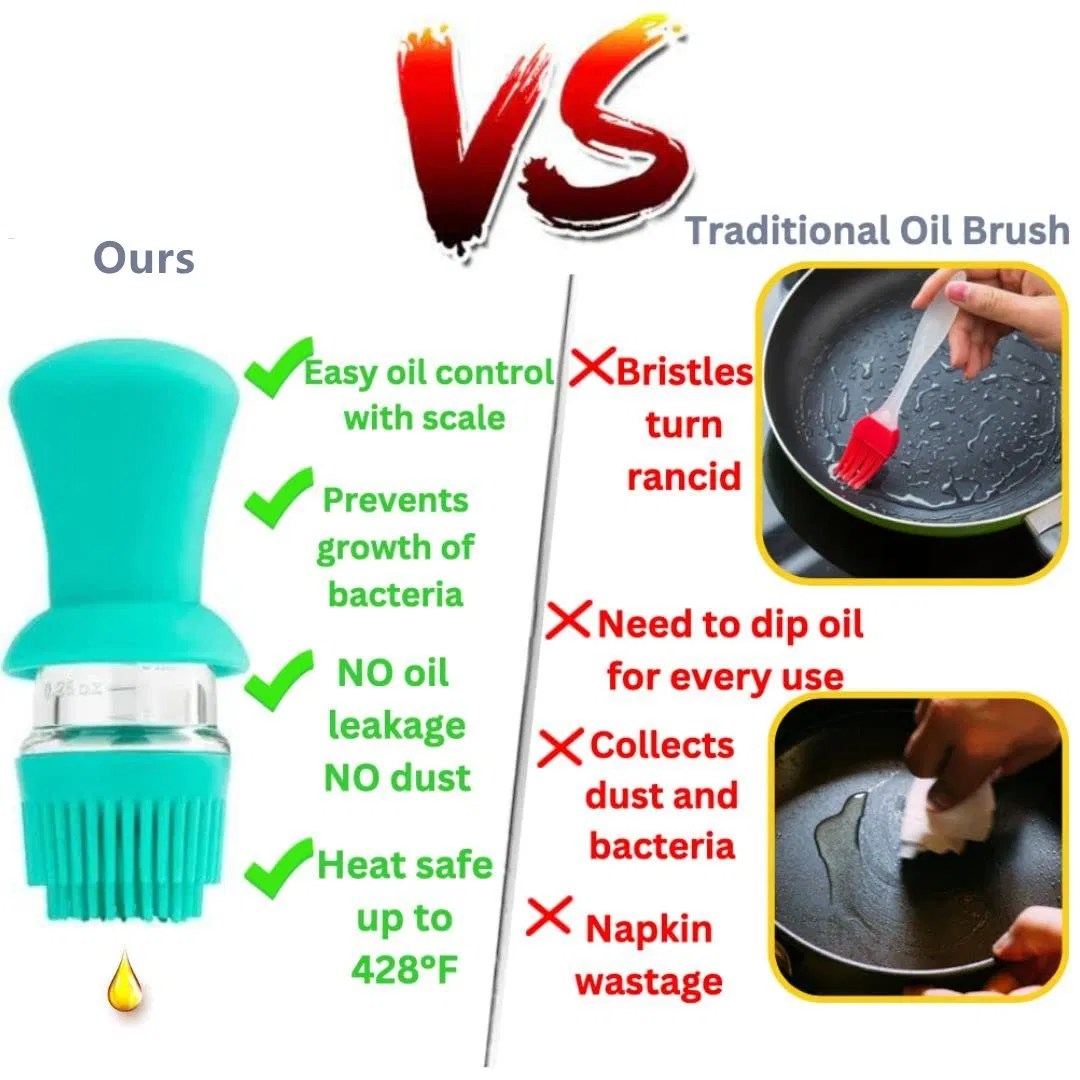 3 in 1 High Temperature Resistance Olive Oil Dispenser Bottle for Kitchen with Brush and Straw Cleaner