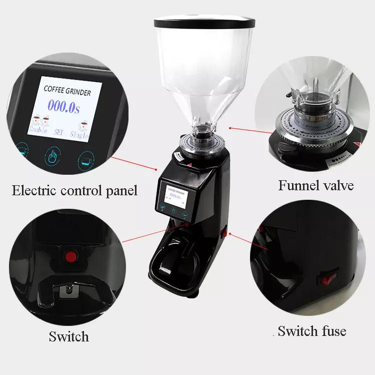 500g-1000g-Professional Coffee Bean Grind Machine 220V Stainless Steel Funnel Valve